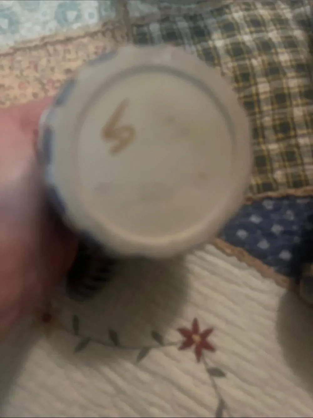 Vtg Majolica cbk mug